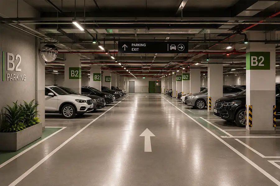 Lake Trade Centre Thane West Parking