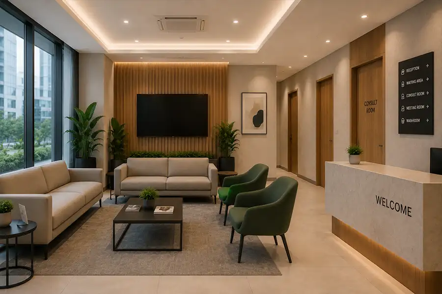 Sugee Lake Trade Centre Thane West Lobby